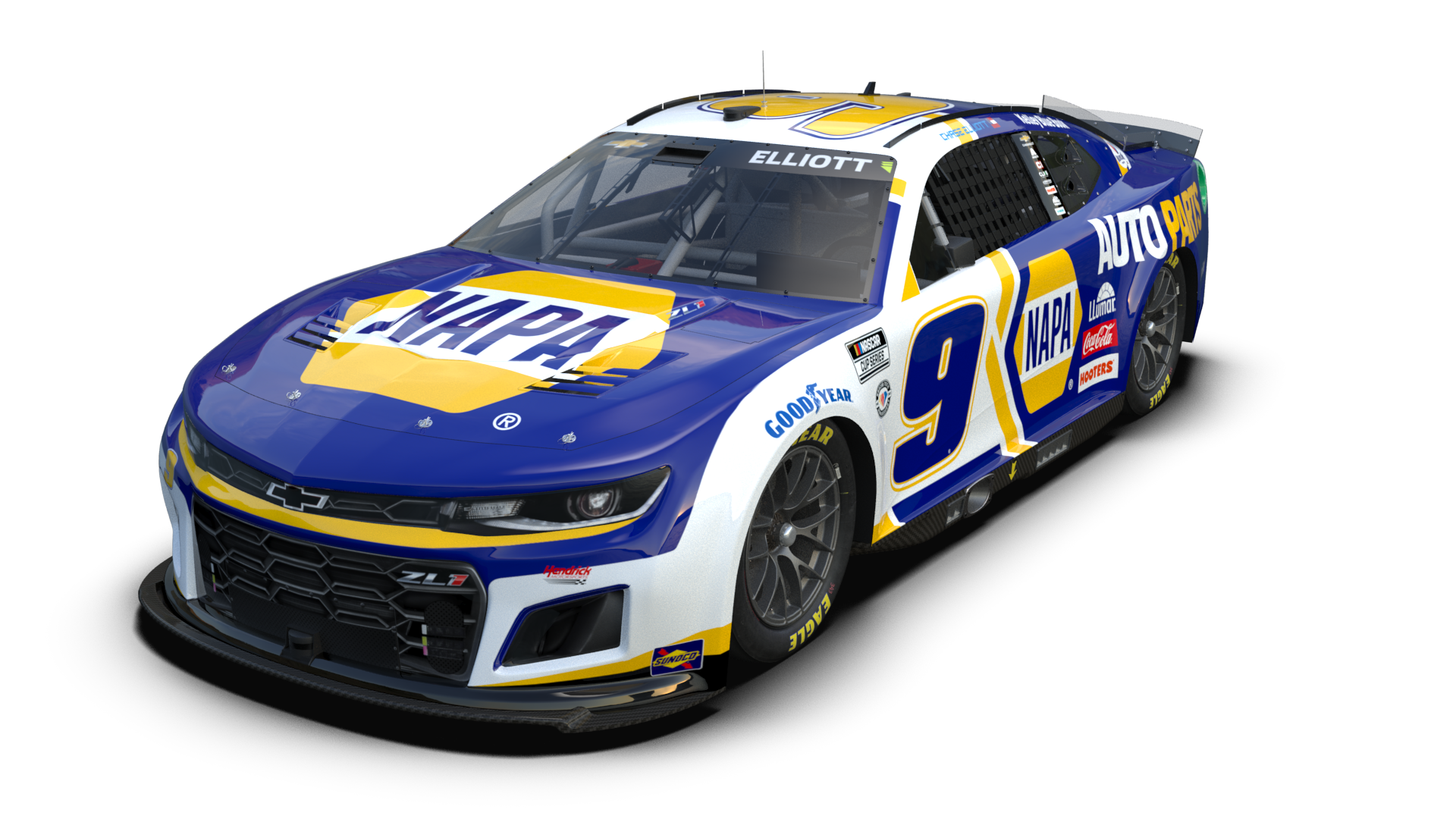 Sneak peek Chase Elliott's primary NAPA Auto Parts paint scheme for