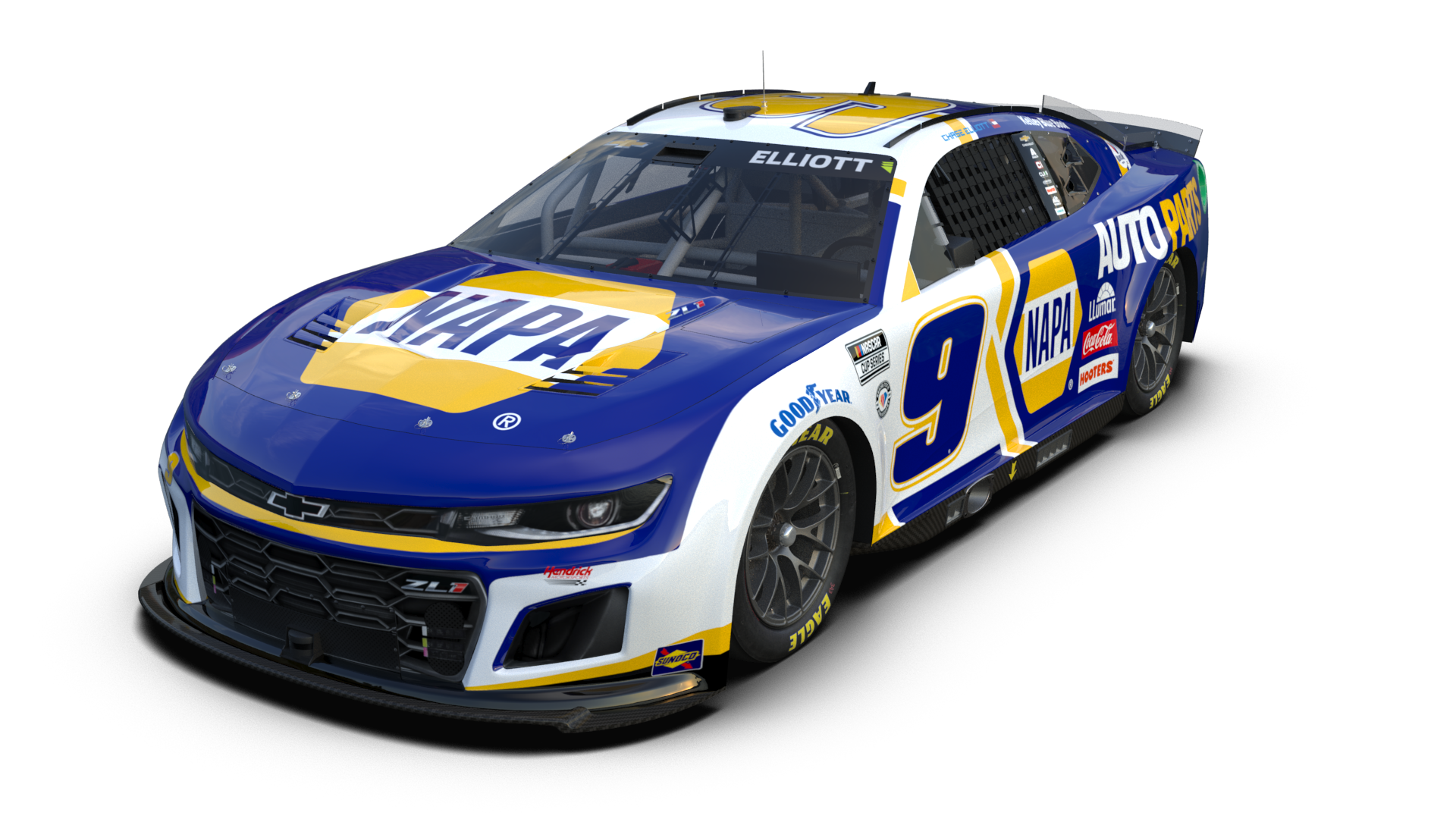Sneak Peek Chase Elliott s Primary NAPA Auto Parts Paint Scheme For