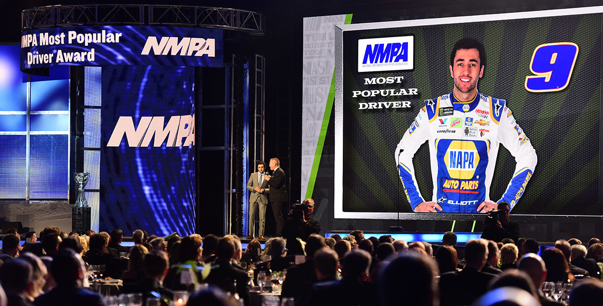 Watch as Elliott accepts Most Popular Driver Award Hendrick Motorsports