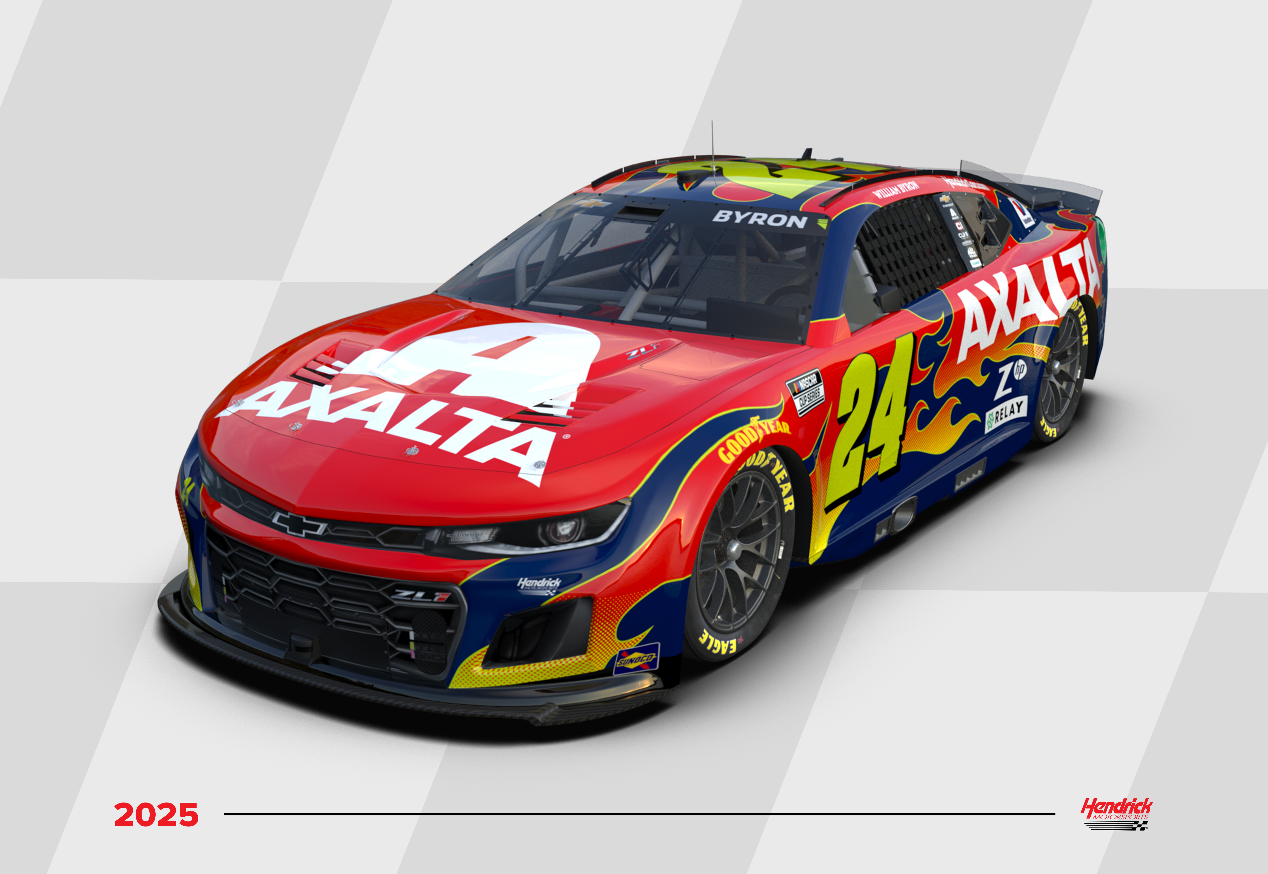 ウィリアム・バイロン 2025 AXALTA Chevrolet ウィリアム・バイロン 2025 AXALTA Chevrolet 2025 NASCAR paint