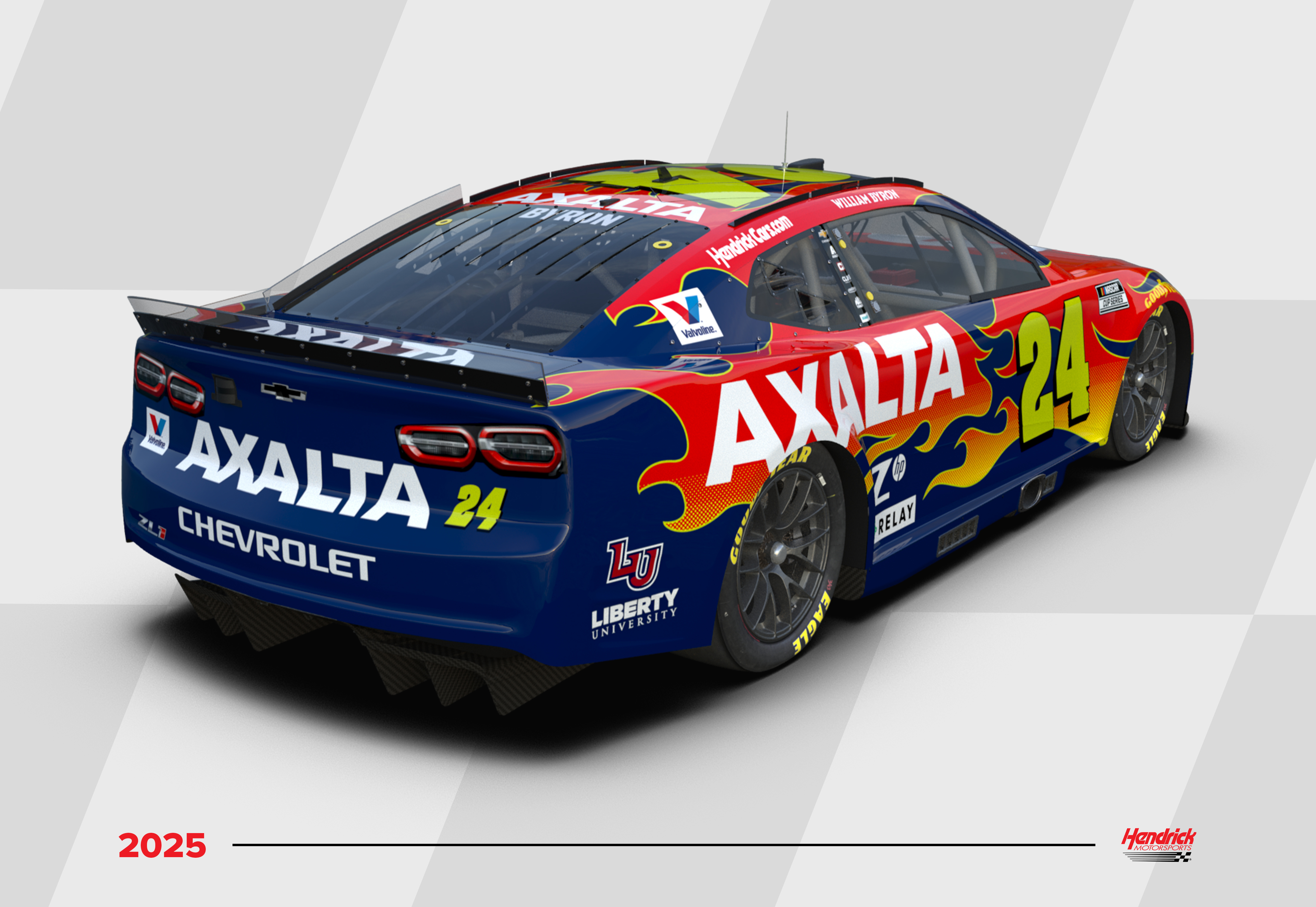 ウィリアム・バイロン 2025 AXALTA Chevrolet AUTOGRAPHED William Byron #24 2025 AXALTA 1:24 ELITE Die