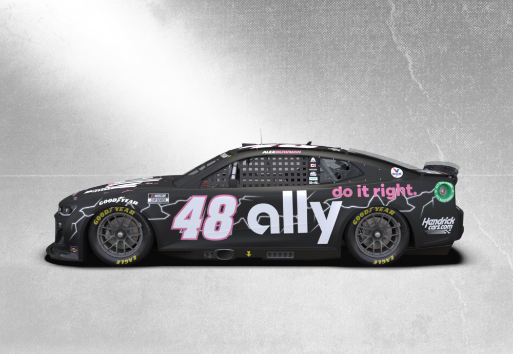 See every angle of the No. 48 Ally/Koker's Garage paint scheme for Las
