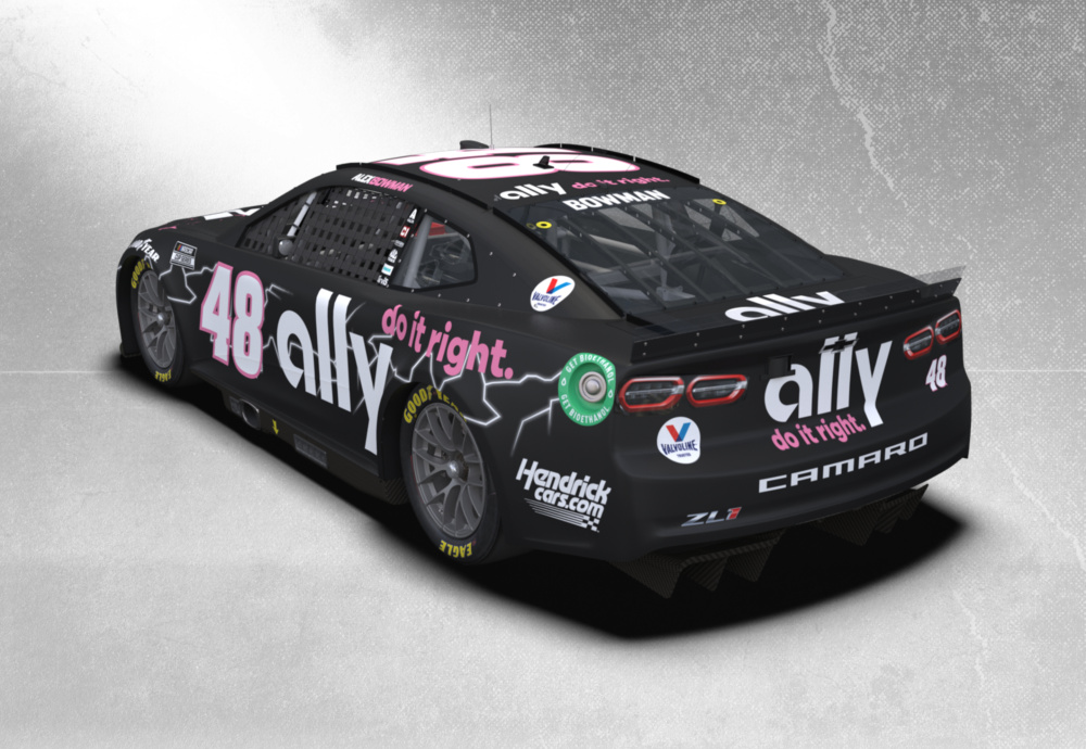 See every angle of the No. 48 Ally/Koker's Garage paint scheme for Las
