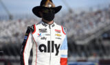 Johnson honors 'The King' and 'The Intimidator' with iconic look