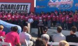 Johnson, Hamm #PaintOutCancer at Charlotte