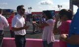 Johnson, Hamm #PaintOutCancer at Charlotte