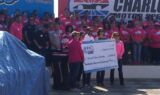Johnson, Hamm #PaintOutCancer at Charlotte