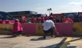 Johnson, Hamm #PaintOutCancer at Charlotte