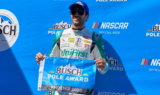 Elliott celebrates first pole of season