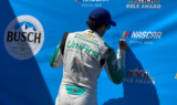 Elliott celebrates first pole of season