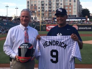 Hendrick Motorsports family night with the Charlotte Knights 