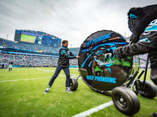 Knaus helps inspire Panthers victory as Keep Pounding drummer