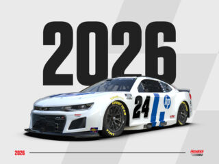 Willam Byron 2026 paint schemes: This white No. 24 HP Chevrolet will compete in the NASCAR Cup Series | Images
