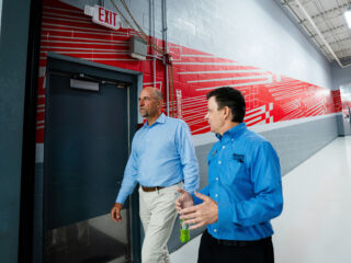 MLB Hall of Fame pitcher and broadcaster John Smoltz visits Hendrick Motorsports campus | Images