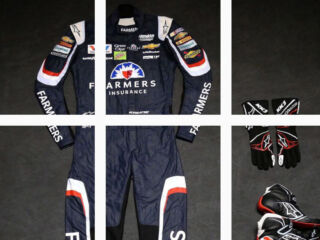 Kahne's 2017 Farmers Insurance firesuit revealed