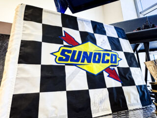 Artifact of the Week: Win a Jimmie Johnson autograph, just not this flag also signed by Dale Earnhardt Jr.!